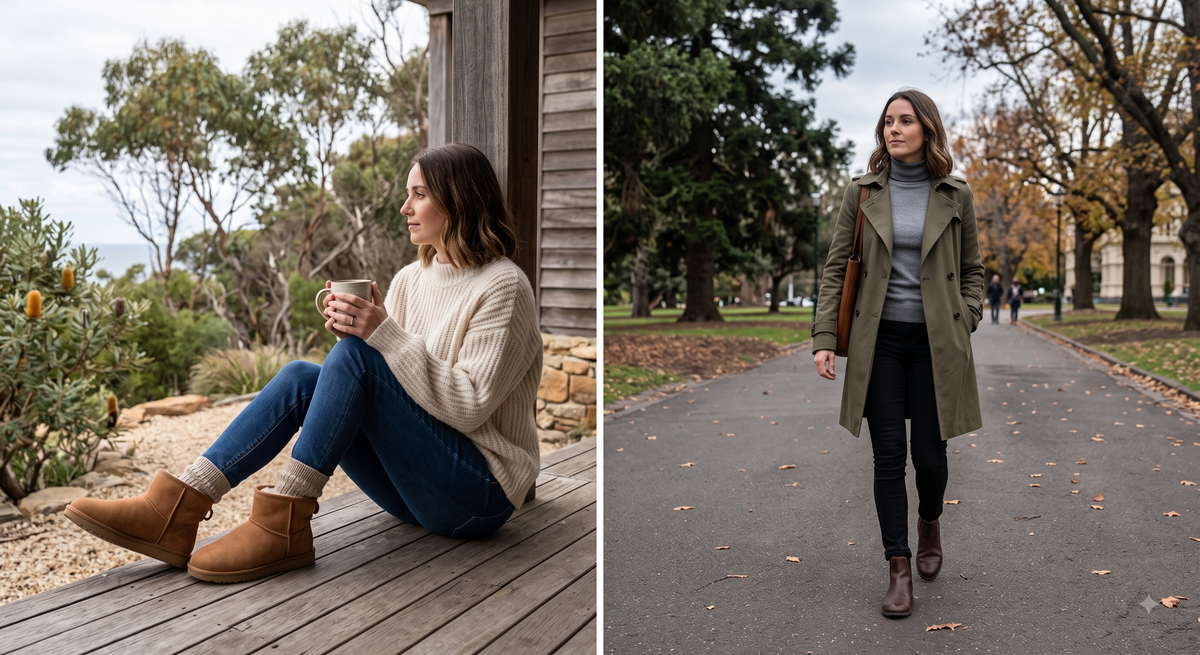 Ugg Boots VS Leather Boots Winter