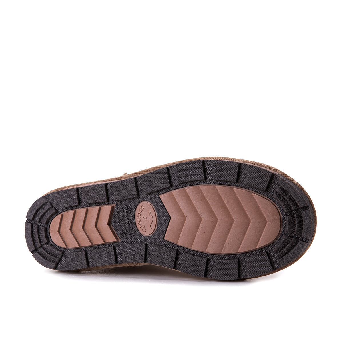 Australian-made Auzland premium short classic UGG boots for women, featuring soft sheepskin lining and tan suede exterior.