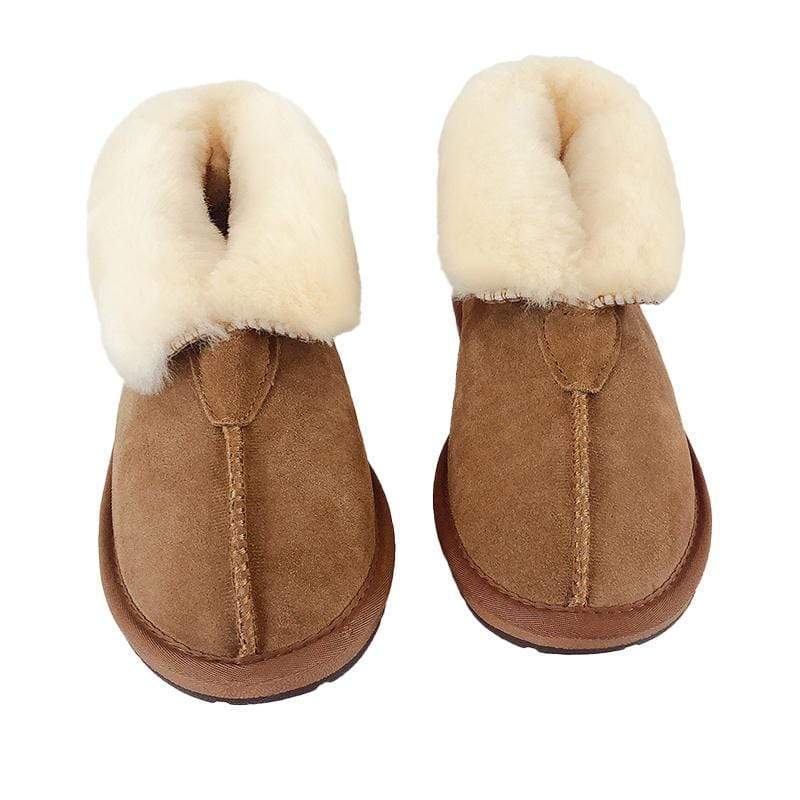 Auzland UGG Classic Ankle Slipper in soft, cosy material with a plush lining and slip-on design for comfortable indoor wear.