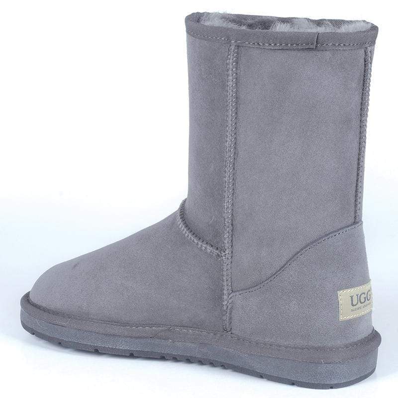 A pair of Auzland premium short classic UGG boots for women, featuring soft sheepskin lining and a cosy, stylish design.