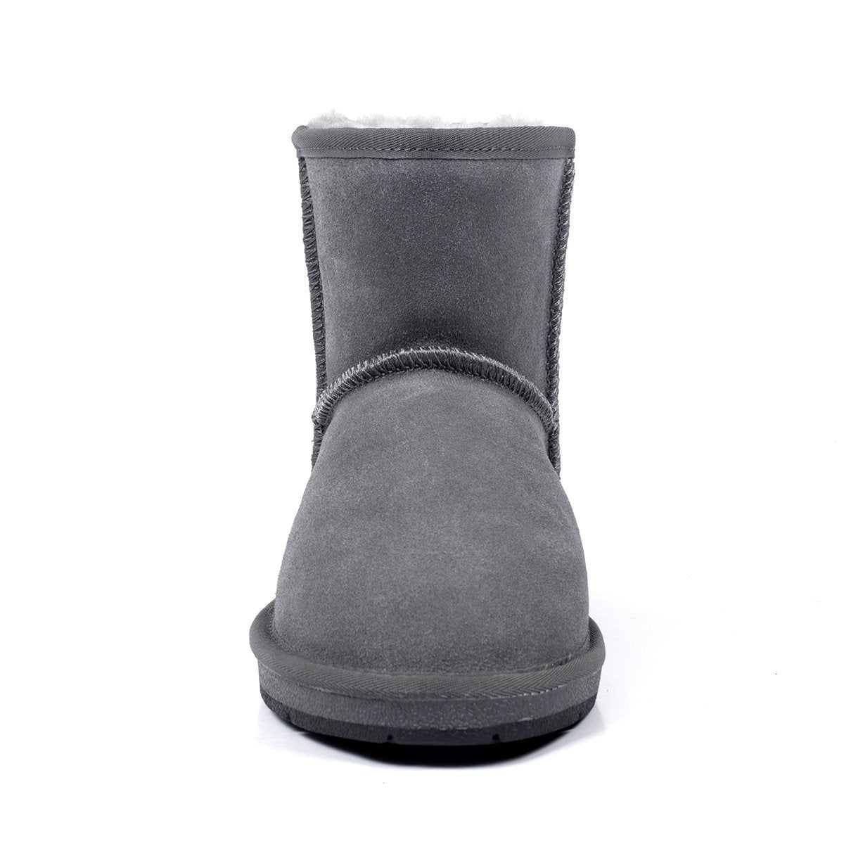 Auzland Premium Suede Mini Classic UGG Boots for women, showcasing soft suede material and cosy design in a close-up shot.