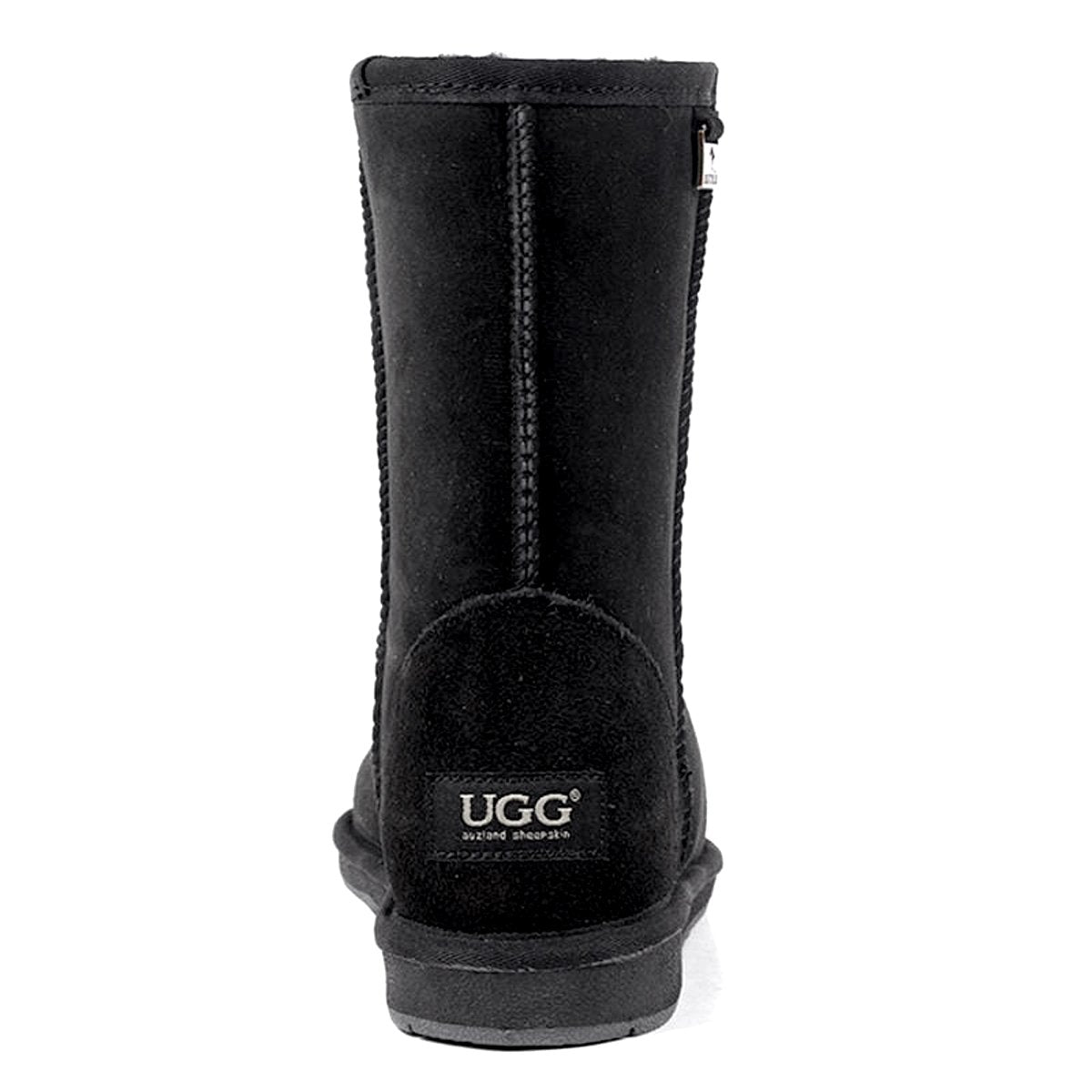 A pair of Auzland premium suede short classic UGG boots for women, showcasing their soft suede exterior and cosy design.