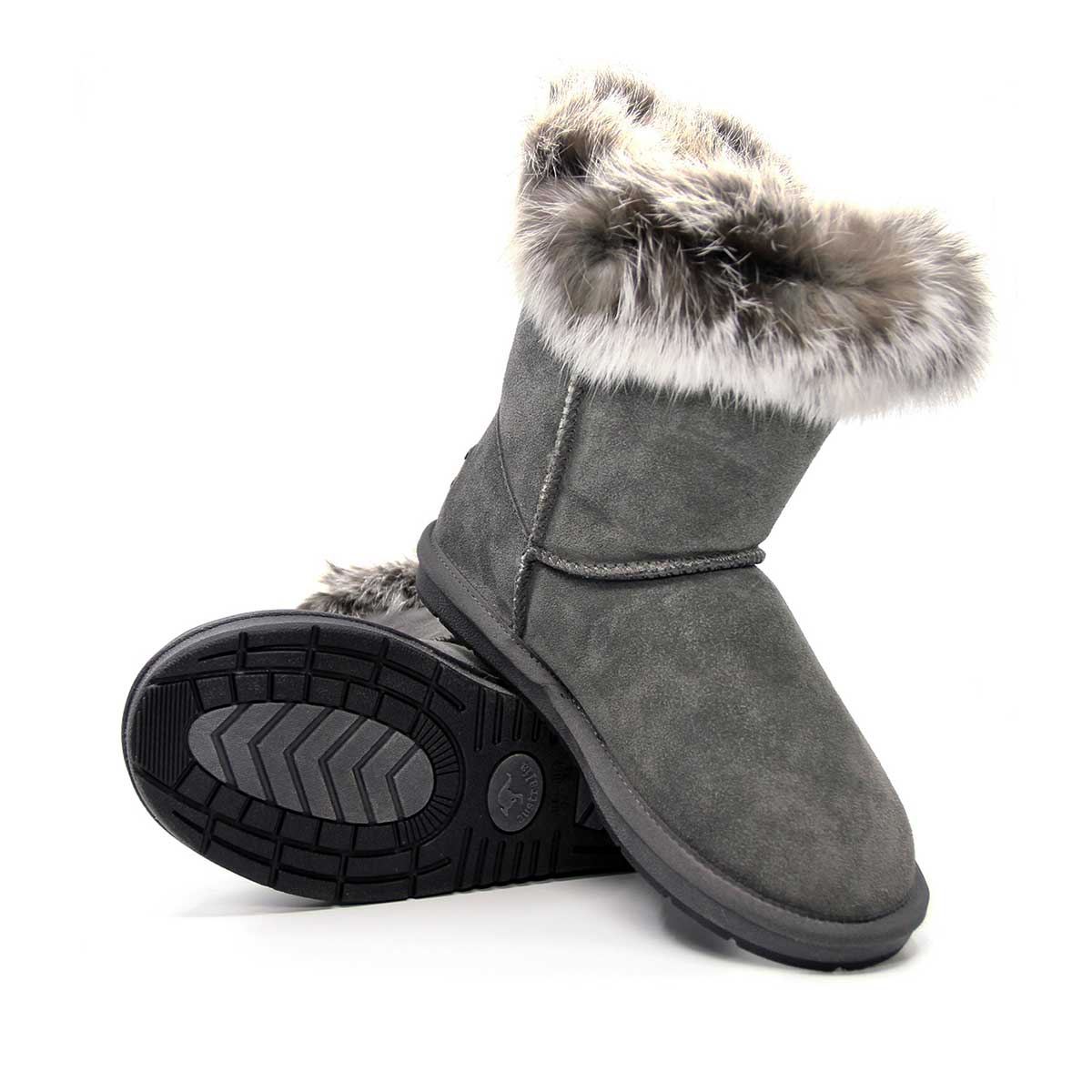 Auzland short button fur UGG boots for women featuring a stylish design with buttons and cosy fur lining.