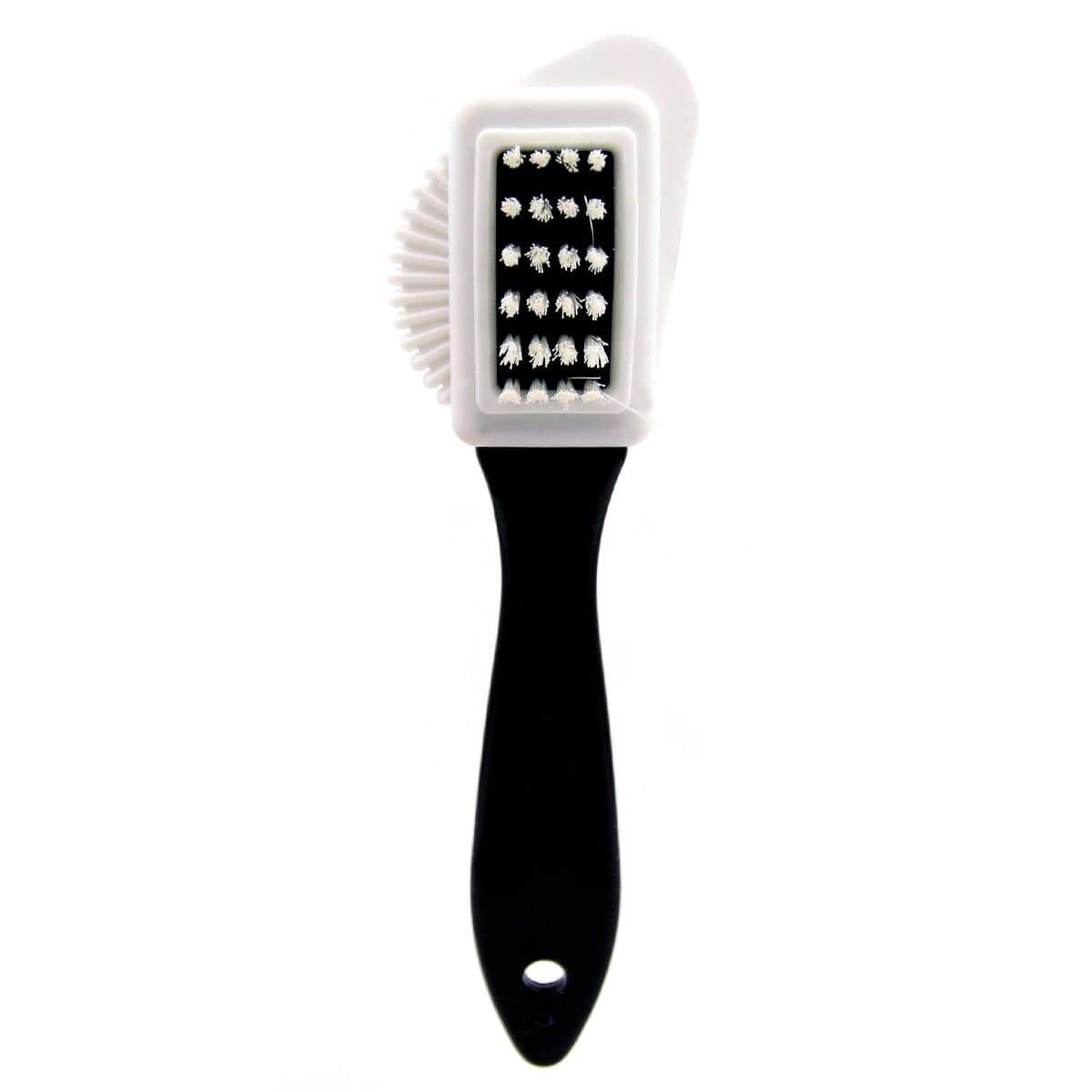 UGG Direct 4-Way Shoe Cleaning Brush with multiple cleaning surfaces for footwear care and maintenance.