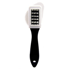 UGG Direct 4-Way Shoe Cleaning Brush with multiple cleaning surfaces for footwear care and maintenance.