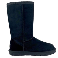 Black Auzland classic tall UGG boots for women, Australian-made sheepskin footwear with cosy, premium design.