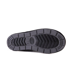Black Auzland Premium Mini Classic Australian Made UGG Boots for women, showing the cosy, soft exterior and stylish ankle height.
