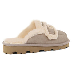 Auzland UGG shearling comfort sole slippers for women, featuring plush shearling lining and slip-on shoe design.