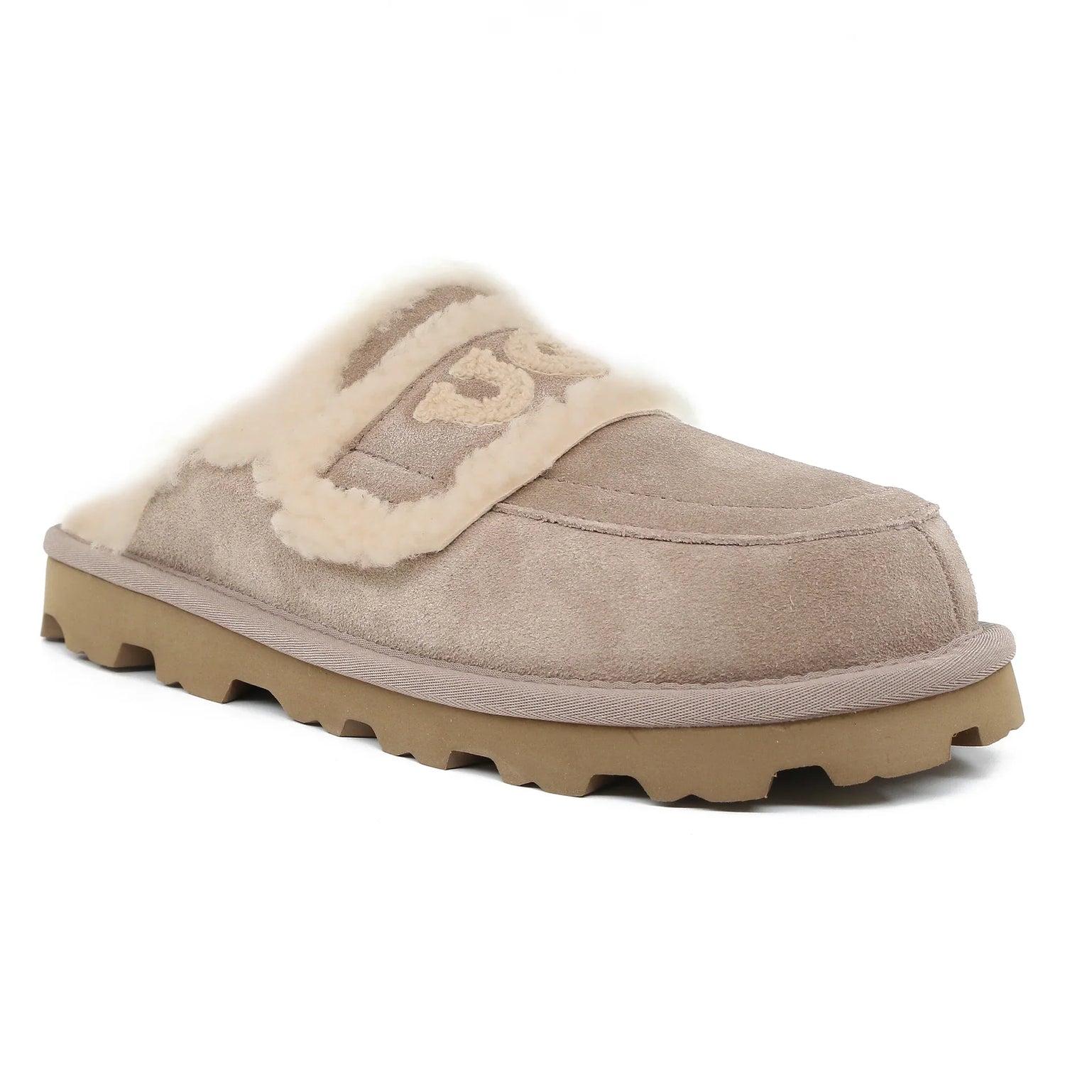 Auzland UGG shearling comfort sole slippers for women with soft shearling lining and cosy slip-on shoe design.