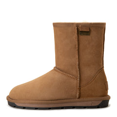 Auzland premium short classic Australian-made UGG boots for women, showcasing soft sheepskin exterior and cosy interior.