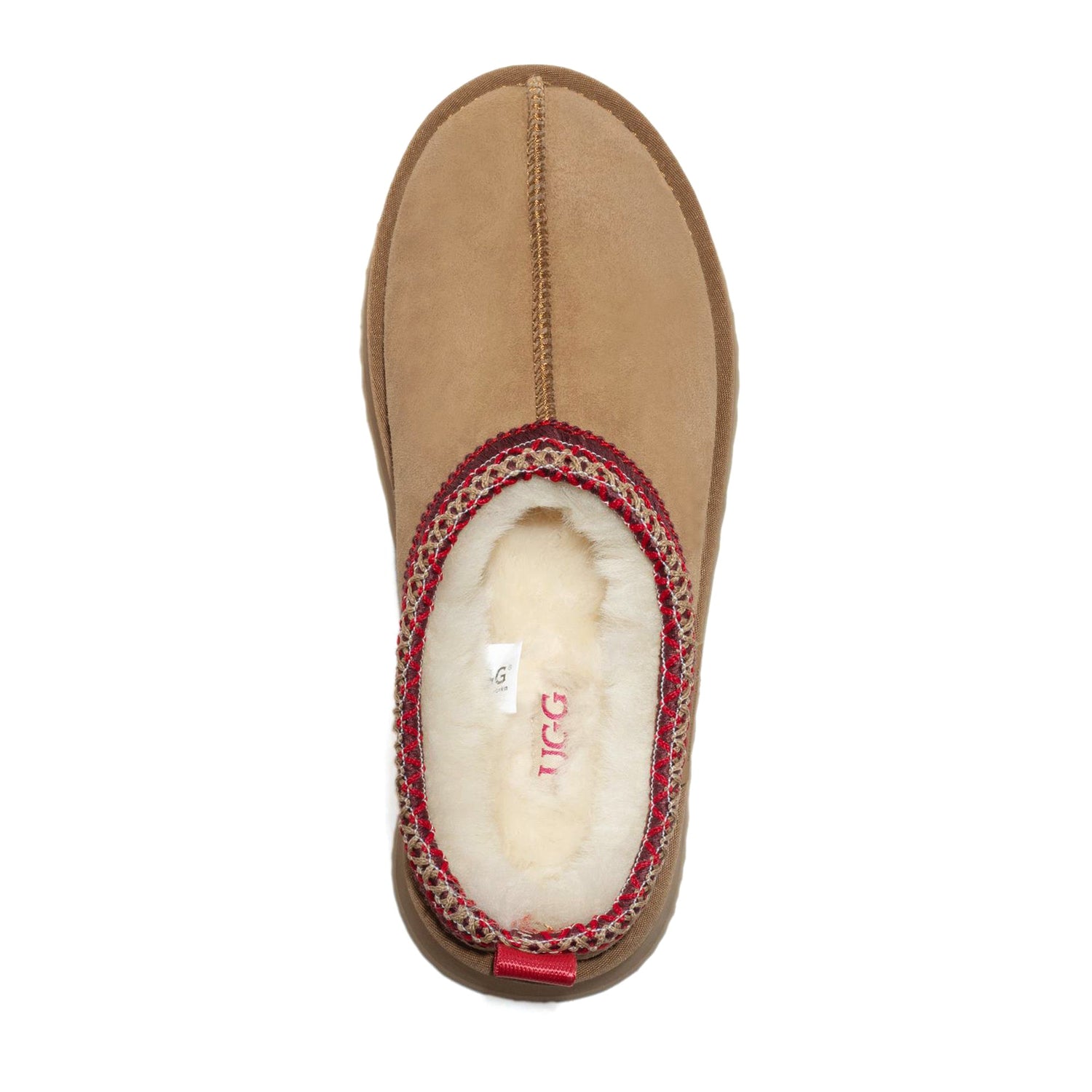 Auzland Mackenzie platform UGG slippers in chestnut with plush interior, featuring a slip-on design and sturdy platform sole.