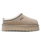 Auzland UGG Merino Tassy Platform Slippers with plush lining and platform sole, cosy and stylish indoor footwear.
