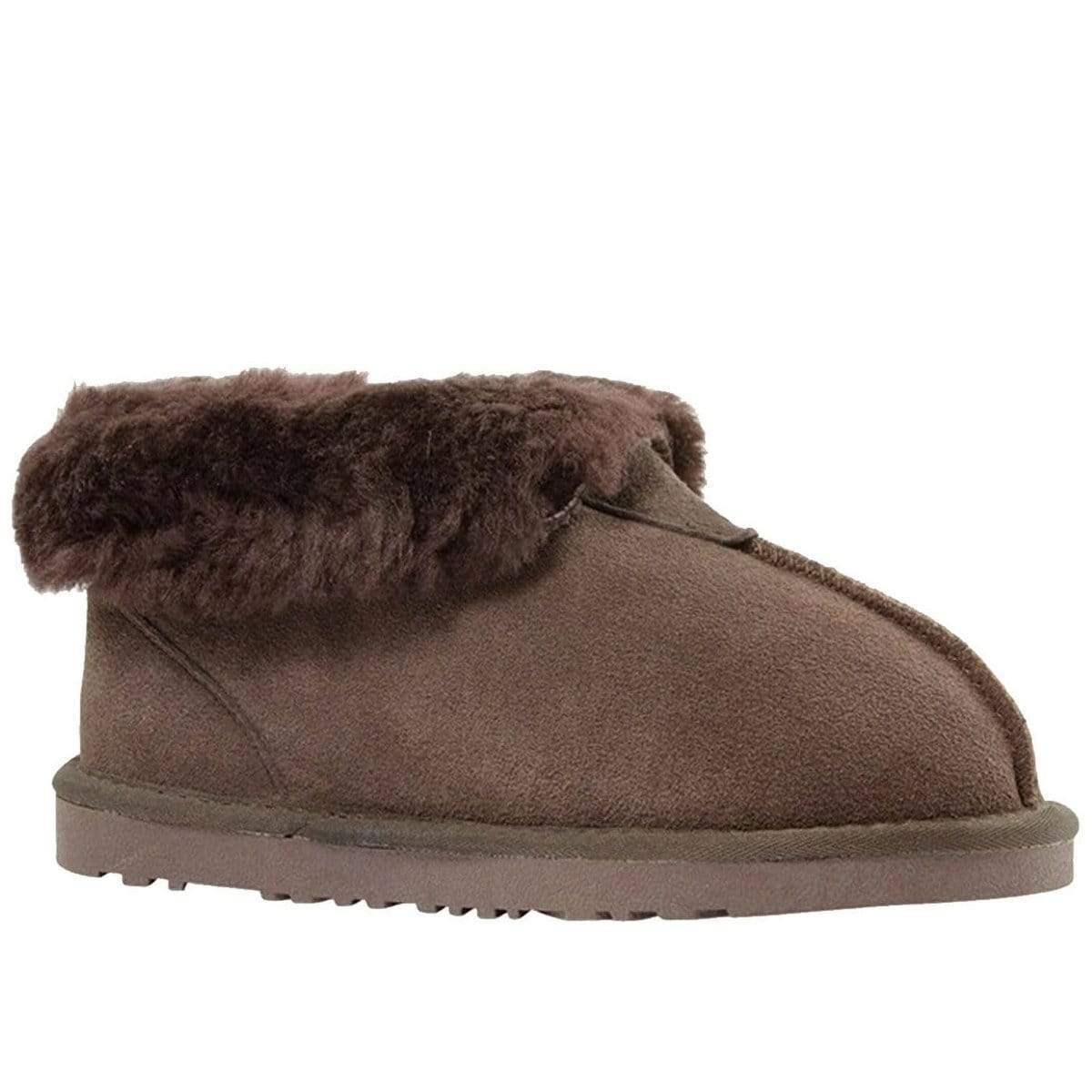 Auzland UGG Classic Ankle Slipper shoes featuring soft, cosy material and a casual slip-on design for comfortable indoor wear.