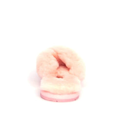 Auzland UGG Cross Fluff Scuff slippers for women with plush, fluffy lining and slip-on design, ideal for cosy indoor wear.