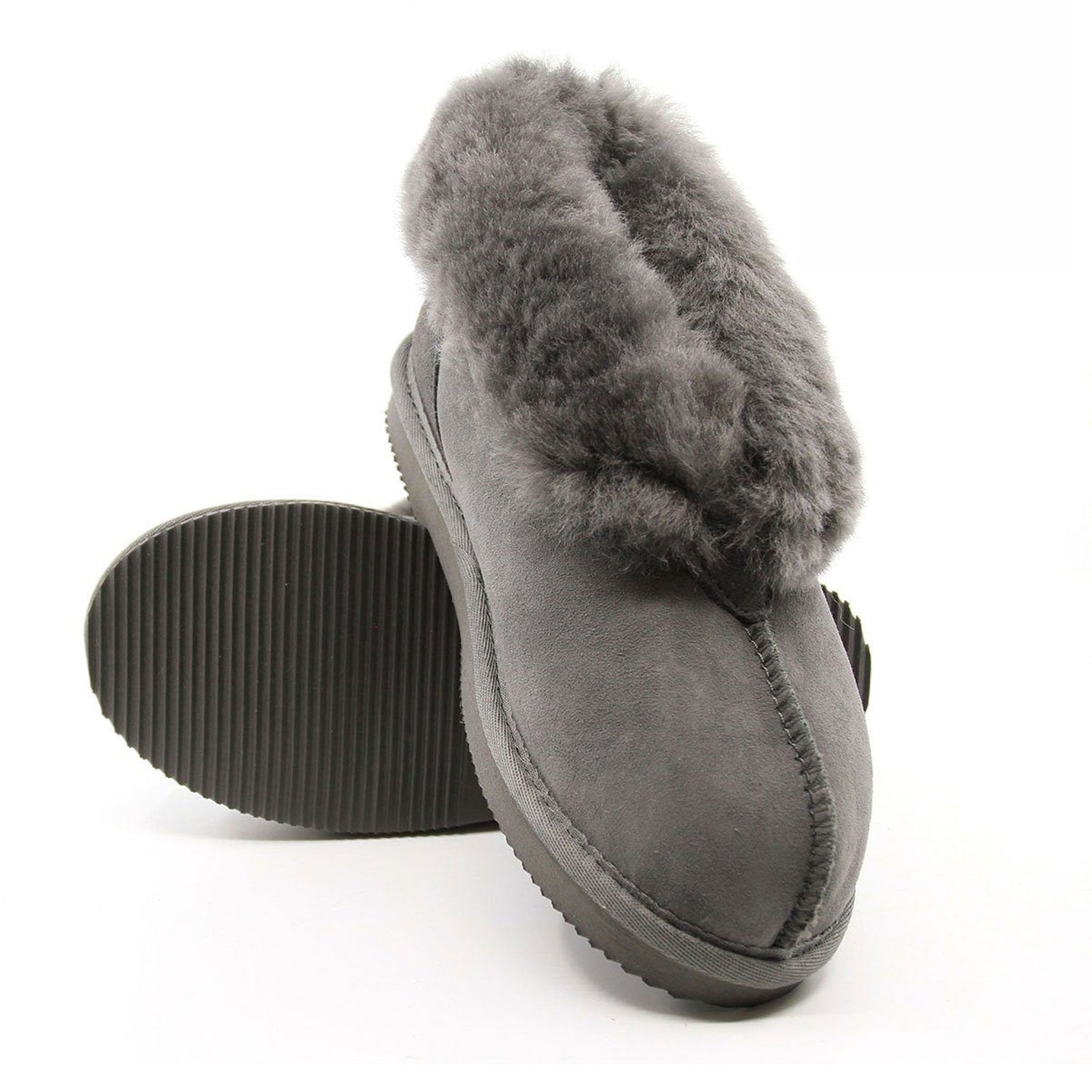 A pair of UGG Premium Ankle Slippers for women by Auzland, featuring cosy Australian-made design and soft ankle coverage.