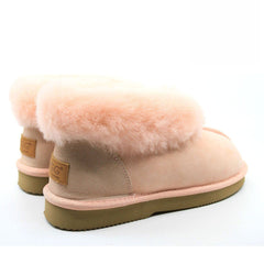 Australian-made UGG premium ankle slippers for women by Auzland, featuring soft, cosy footwear with plush lining and ankle design.
