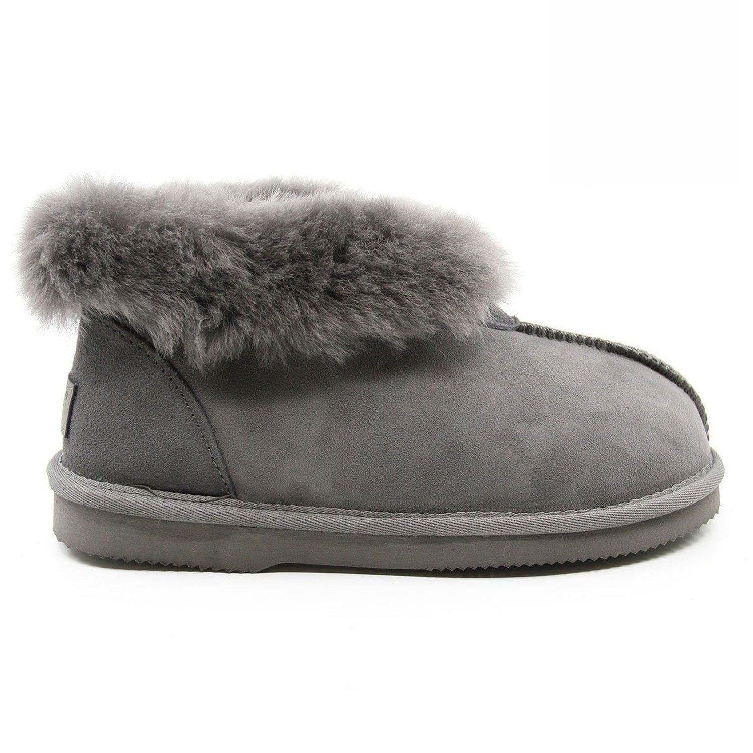 Auzland Premium UGG ankle slippers for women, Australian-made, featuring soft plush material and cosy slip-on design.