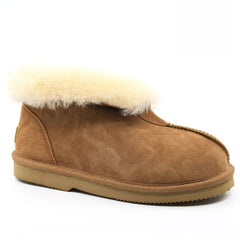 A pair of UGG premium ankle slippers for women by Auzland, featuring soft Australian-made slippers with cosy ankle coverage.