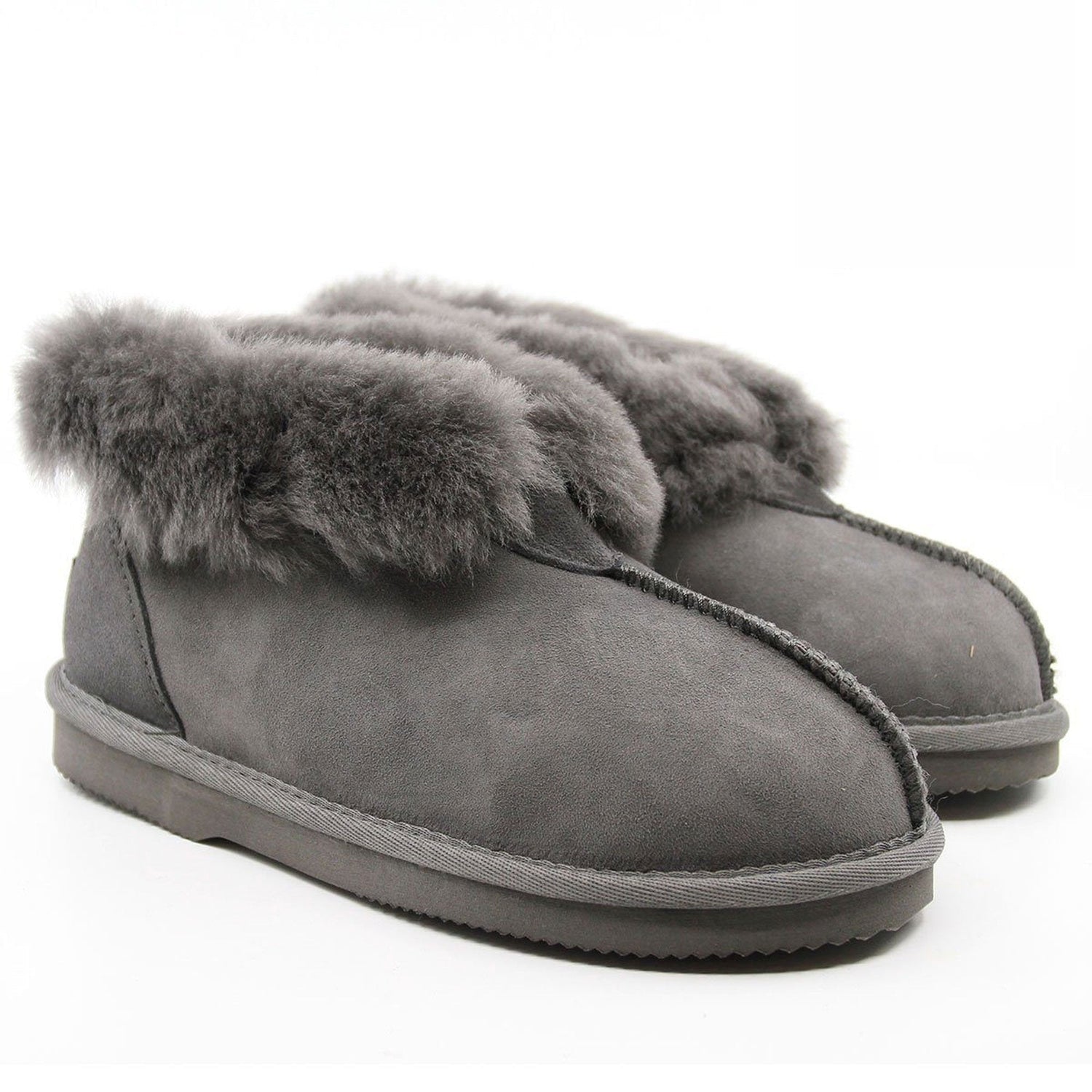 Auzland Premium UGG ankle slippers for women, Australian-made, featuring soft material and cosy design for comfortable indoor wear.