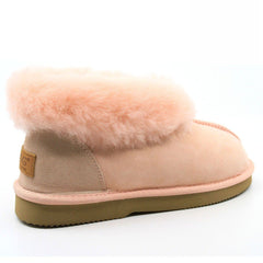A pair of Auzland UGG Premium Ankle Slippers for women, featuring soft, cosy Australian-made slippers with ankle-high design.