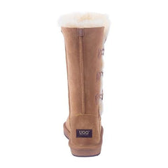 Auzland UGG Premium Classic Tall 3-Button Boots for women, featuring tall design and button accents in soft, cosy material.