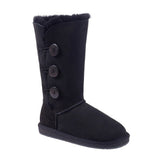 Auzland UGG Premium Classic Tall 3-Button Boots in black, women's and men's sizes, featuring a tall design and button details.