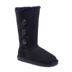 Auzland UGG Premium Classic Tall 3-Button Boots in black, women's and men's sizes, featuring a tall design and button details.