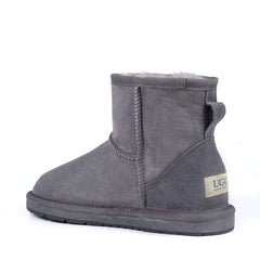 A pair of Auzland Premium Mini Classic UGG Boots for women featuring soft sheepskin lining and a cosy, stylish design.