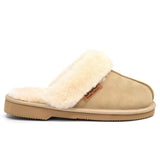 Auzland premium women's UGG slippers in roozee color, Australian-made, soft sheepskin slides with cosy interior and slip-on design.