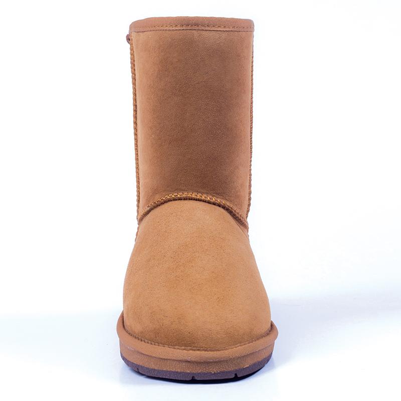 A pair of Auzland premium short classic UGG boots for women, featuring soft sheepskin lining and a cosy, stylish design.