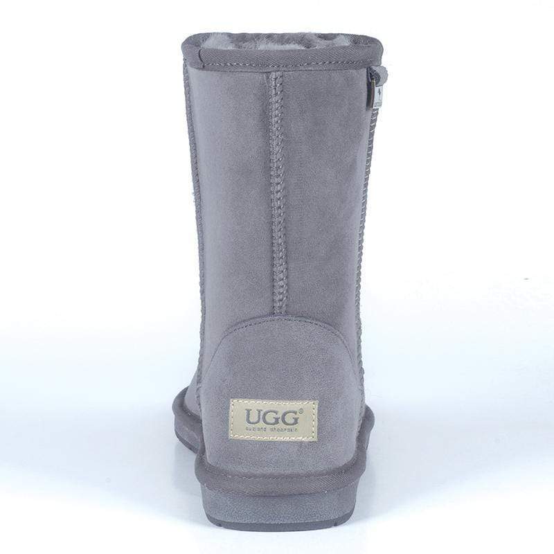 A pair of Auzland premium short classic UGG boots for women, featuring soft sheepskin lining and a cosy, stylish design.