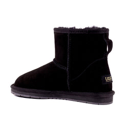 Auzland premium suede mini classic UGG boots for women featuring a soft suede exterior and cosy interior, stylish and comfortable shoes.