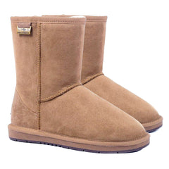 Auzland premium suede short classic UGG boots for women featuring a soft suede exterior and cosy interior for stylish comfort.