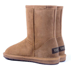 Auzland premium suede short classic UGG boots for women, showcasing the cosy ankle-height design with soft suede material.