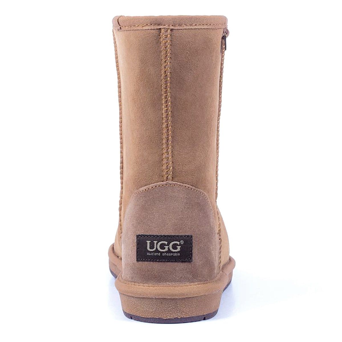 Auzland premium suede short classic UGG boots for women, featuring a cosy interior and sleek suede exterior.