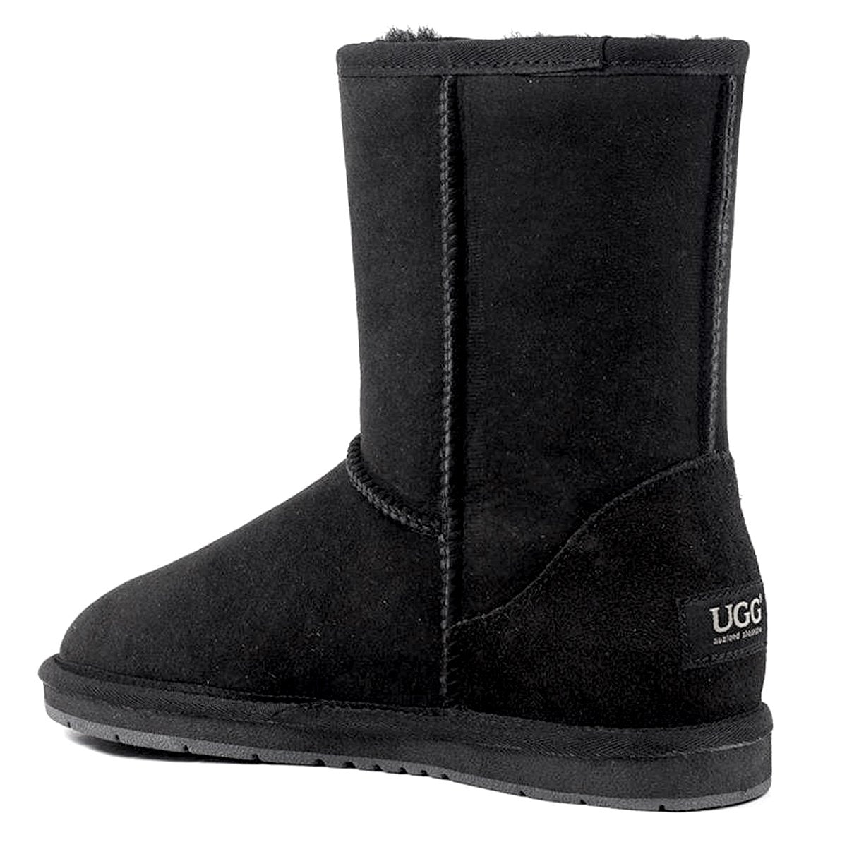 A pair of Auzland Premium Suede Short Classic UGG Boots for women, featuring soft suede material and classic boot design.