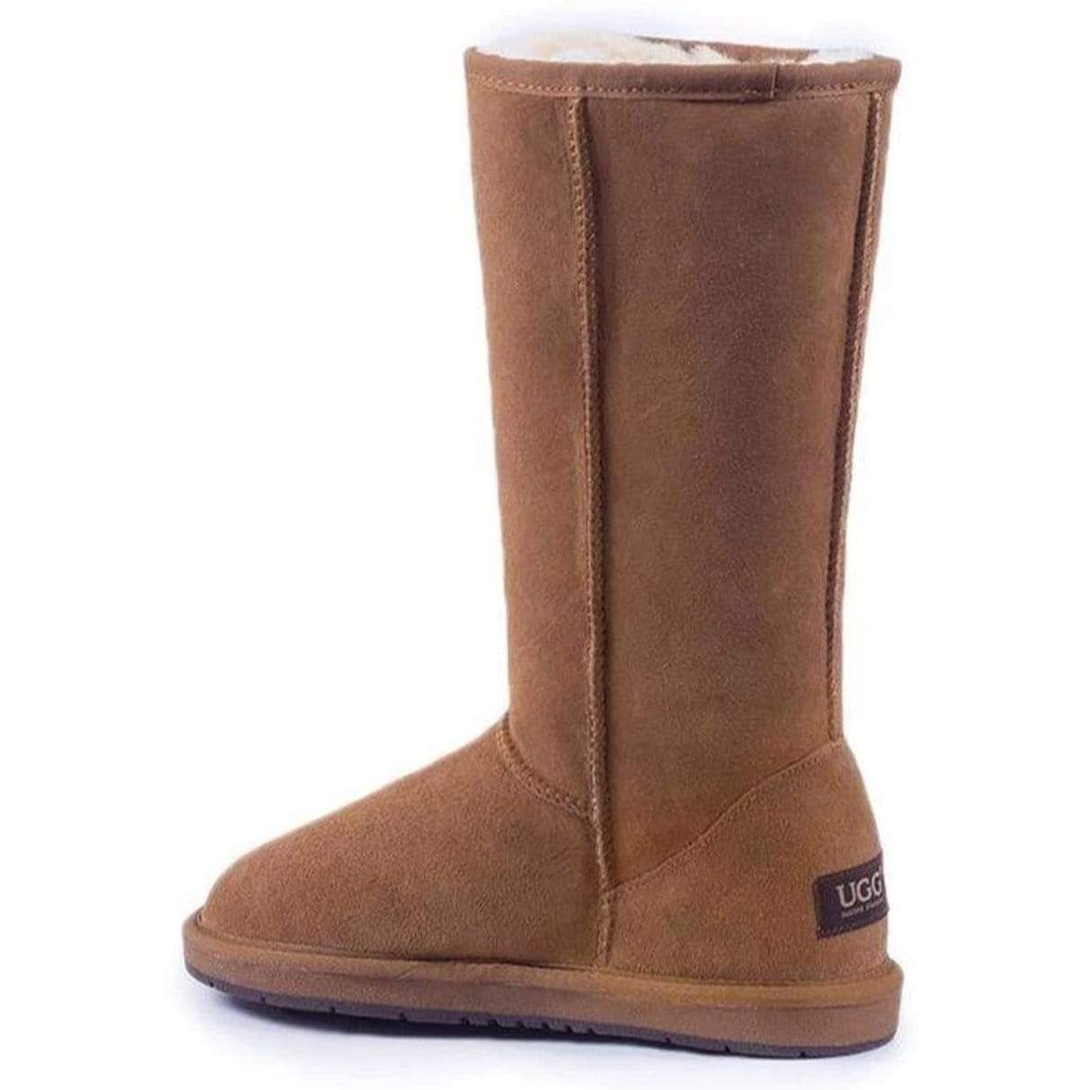 Auzland premium tall classic UGG boots for women, featuring soft sheepskin lining and durable suede exterior.
