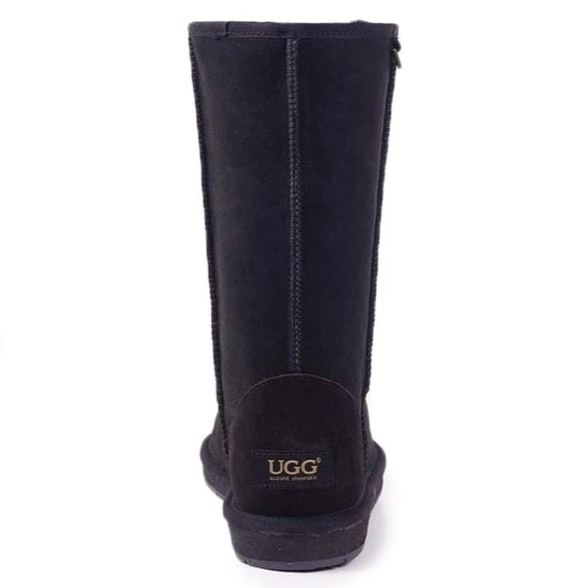 Auzland premium tall classic UGG boots for women in soft tan, featuring plush interior and durable rubber sole.