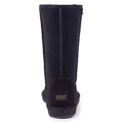 Auzland premium tall classic UGG boots for women in soft tan, featuring plush interior and durable rubber sole.