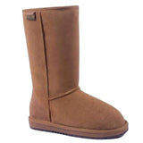 A pair of Auzland premium tall classic UGG boots in chestnut color, showcasing the cosy, knee-high design for women and men.