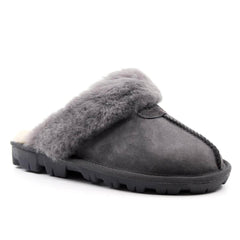 Auzland UGG Scuff Slippers for women featuring soft, cosy fabric and slip-on design, perfect for indoor comfort.